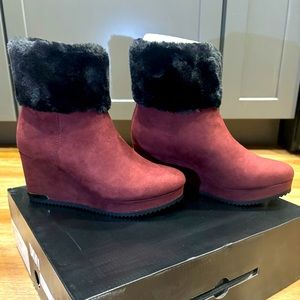 DKNY Wedge Booties